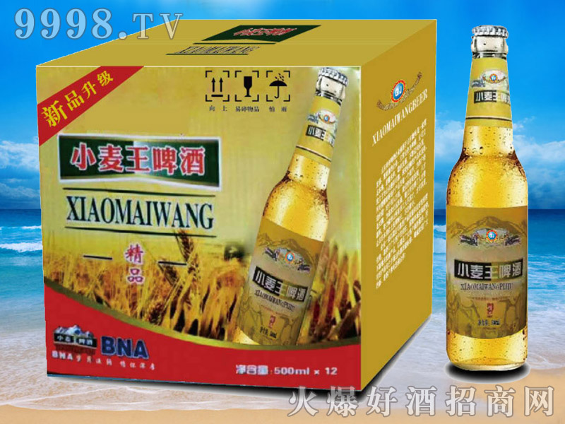 纯生啤酒小麦王啤酒500mlx12-青杰啤酒